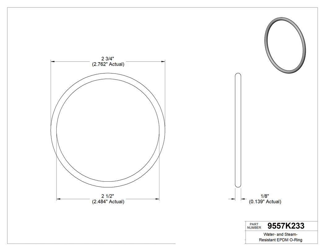 Technical drawing - 9557K233